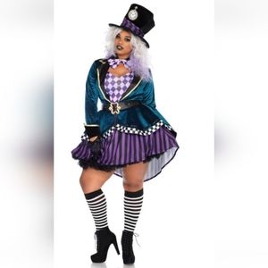Plus Size Mad Hatter Halloween Costume 1x/2x